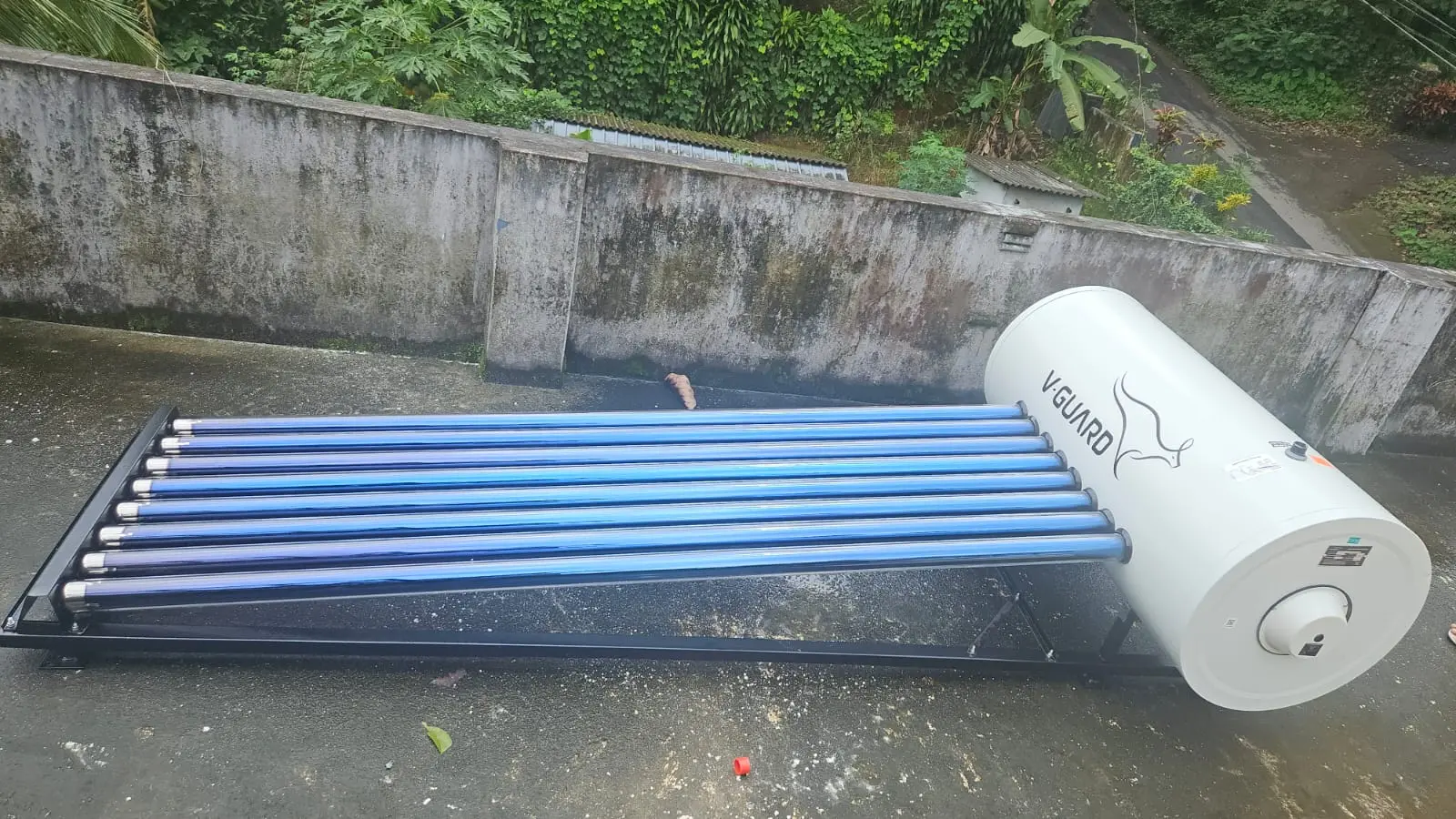 Solar water heater ready for fitting