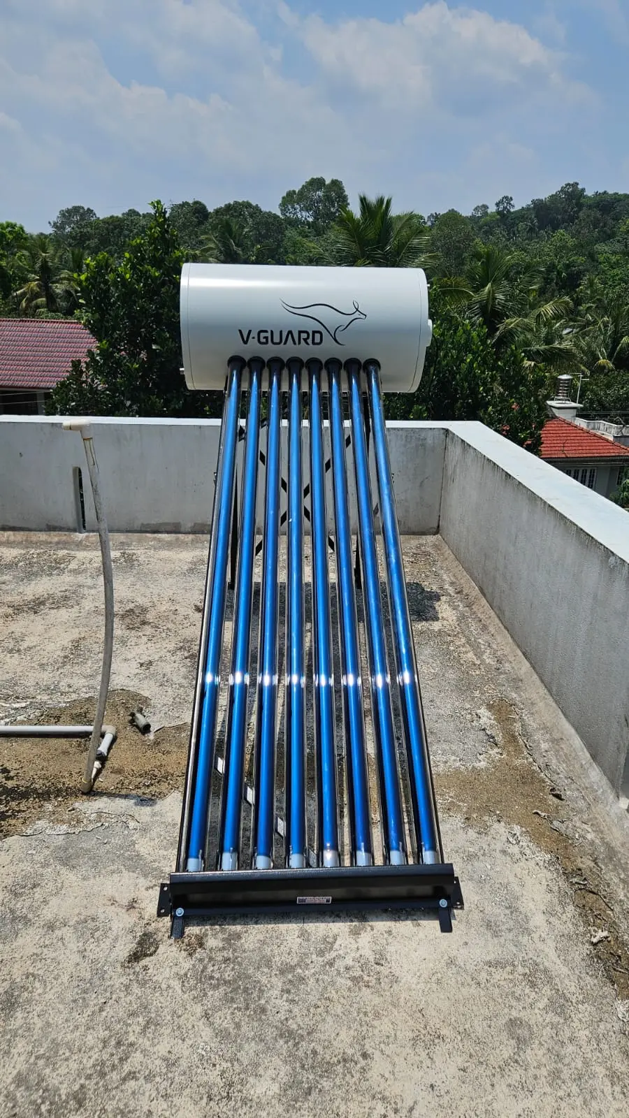 Completed terrace installation