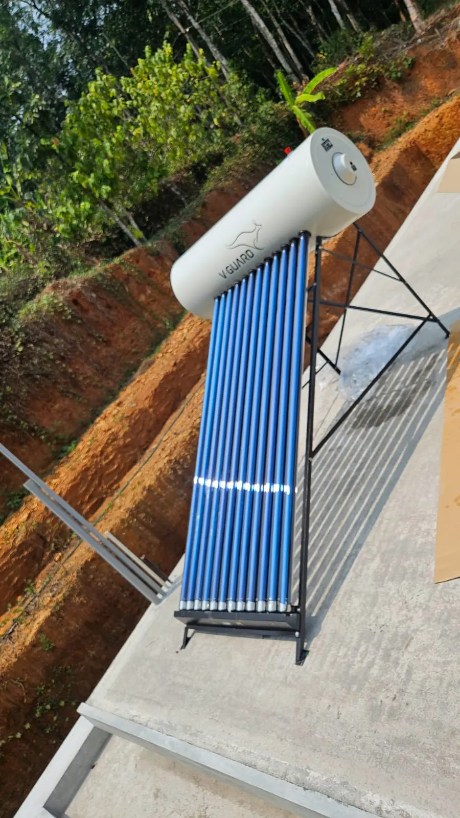 Elevated rooftop heater placement