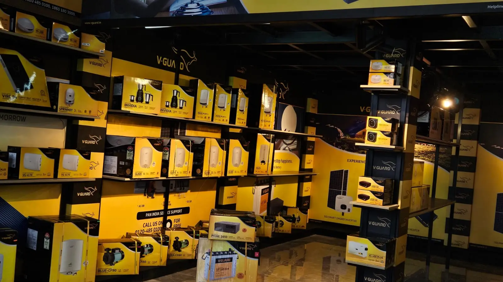 Genuine V-Guard product display