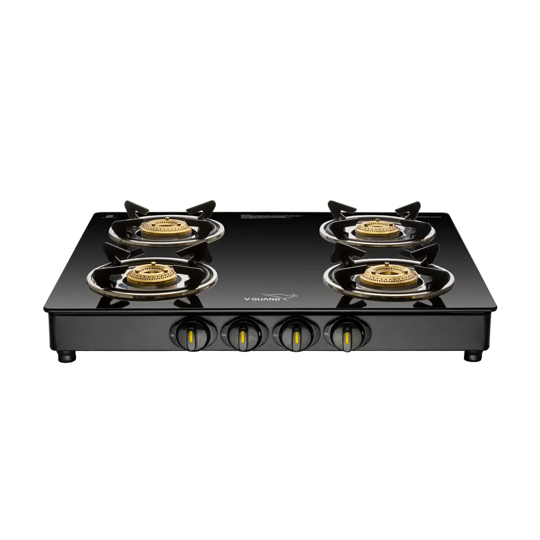 V-Guard VGD 457 PI four-burner glass gas stove