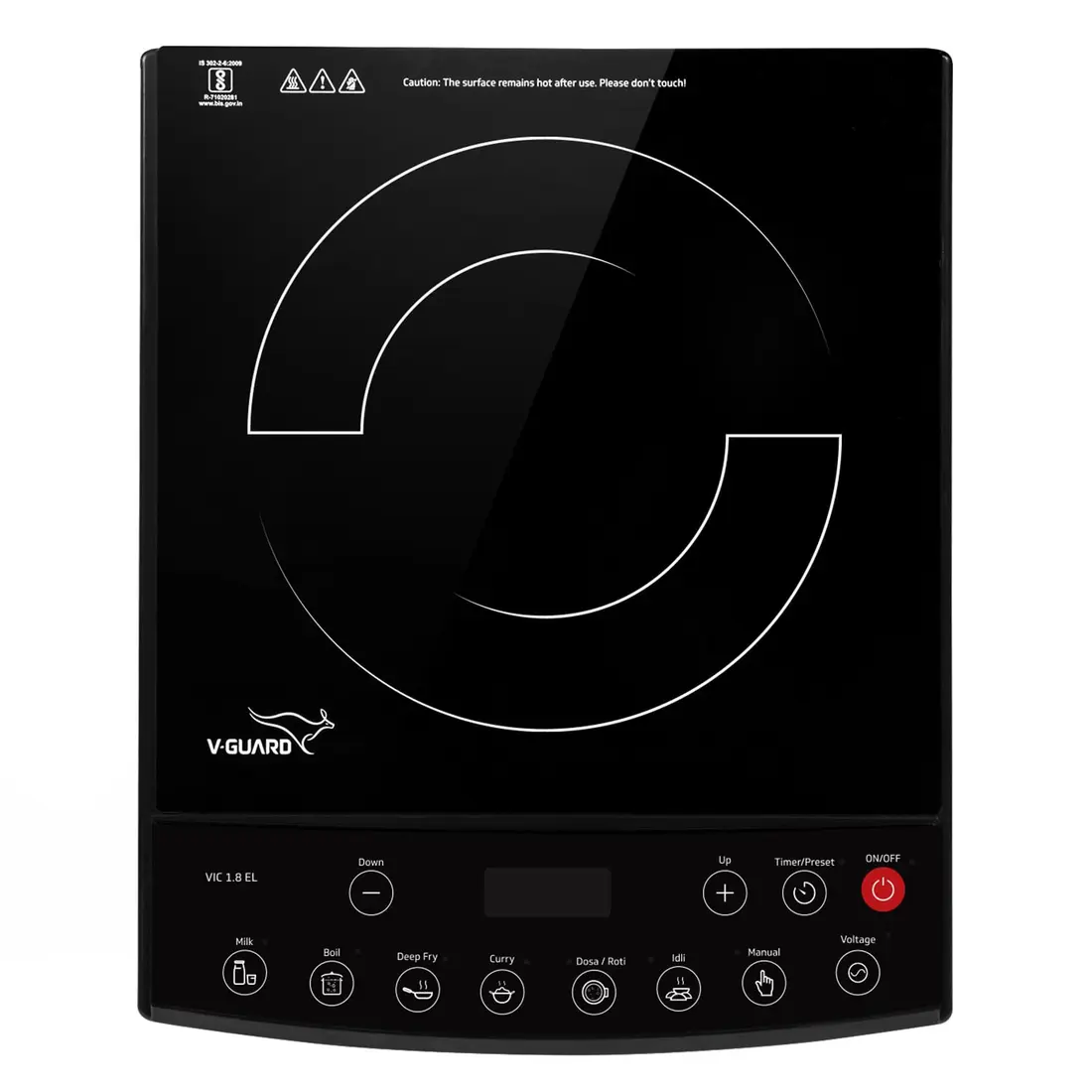 V-Guard VIC 1.8 EL induction cooktop